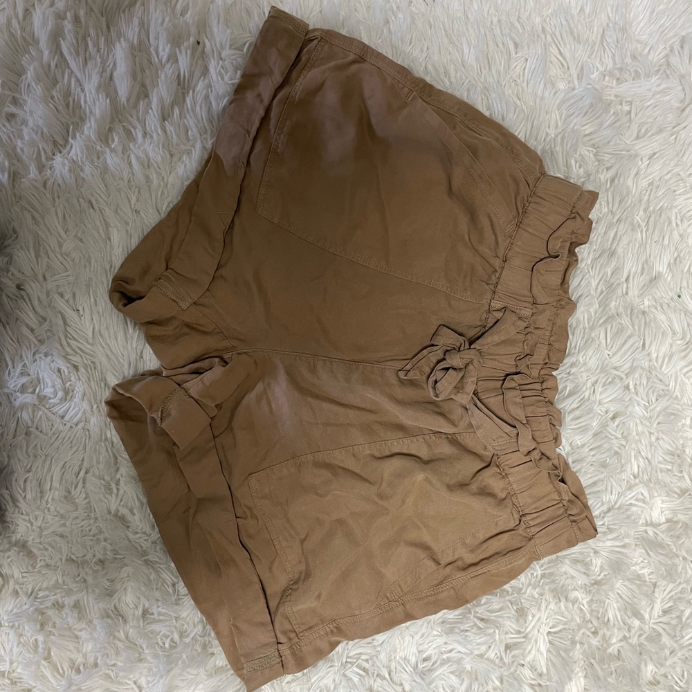 Khaki Flowy Shorts